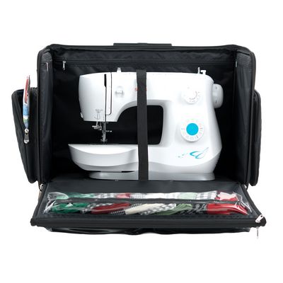 Everything Mary XL Flat-Top Rolling Storage Case — Black Quilted — view 4