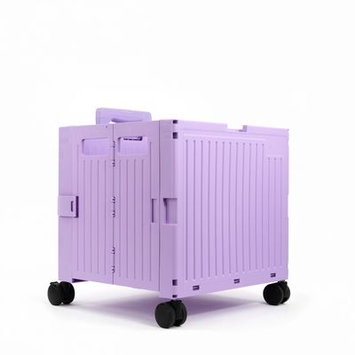 Everything Mary Collapsible Plastic Rolling Cart — Purple