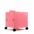 Everything Mary Collapsible Plastic Rolling Cart — Pink