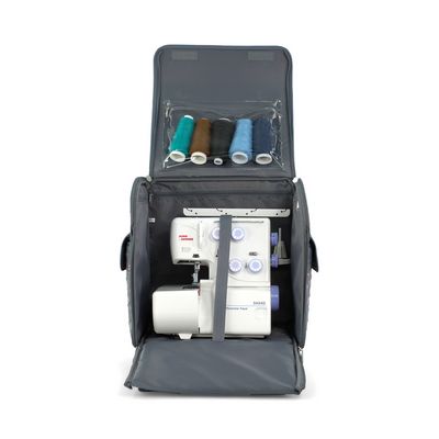 Everything Mary Rolling Serger Tote — Grey Floral — view 2