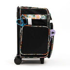 Everything Mary Rolling Scrapbook Tote — Black & Floral — view 3