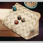 Exquisite Embroidery Thread Storage Trays, 360 Spools — angled overhead view with several sample spools