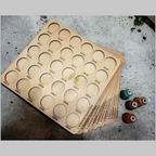 Exquisite Embroidery Thread Storage Trays, 360 Spools — empty numbered trays with spools beside them