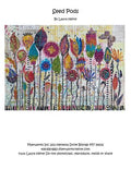 Seed Pods Collage Quilt Pattern by Laura Heine — pattern cover and finished project