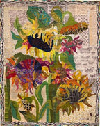 Sunflowers Collage Quilt Pattern — additional pattern view 2