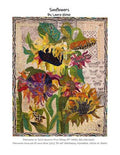 Sunflowers Collage Quilt Pattern by Laura Heine — pattern cover and finished project