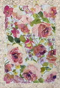 Color Me Peony Collage & Inktense Pattern by Laura Heine — pattern cover and finished project