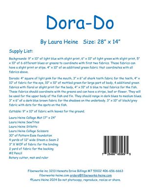 Dora-Do Dorado Fish Collage Quilt Pattern — additional pattern view 1