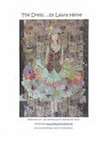 The Dress Collage Quilt Pattern by Laura Heine — pattern cover and finished project