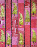 Green Trees Collage Quilt Pattern by Laura Heine — pattern cover and finished project
