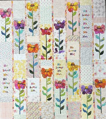 He Loves Me; He Loves Me Not! Quilt Pattern — additional pattern view 2