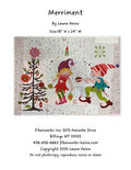 Merriment Elves Collage Quilt Pattern by Laura Heine — pattern cover and finished project