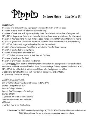 Pippin Parrot Collage Quilt Pattern — additional pattern view 1
