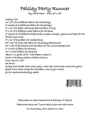 Paisley Party Runner Collage Pattern — additional pattern view 1