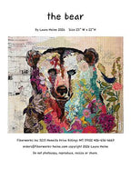 The Bear Collage Quilt Pattern by Laura Heine — pattern cover and finished project
