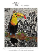 Tiki Toucan Collage Quilt Pattern by Laura Heine — pattern cover and finished project