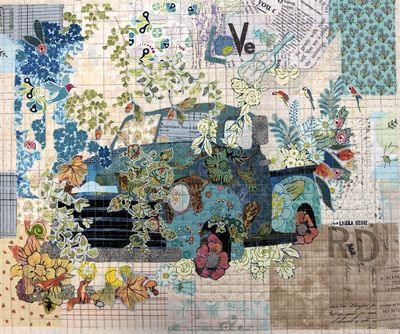 Teeny Tiny Collage Group 2: Fox, Truck & Cow — additional pattern view 2