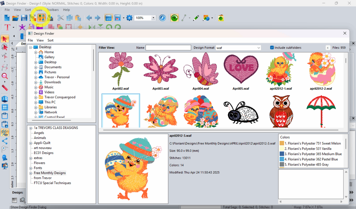 Floriani Design Finder Plus Software — manufacturer detail 2