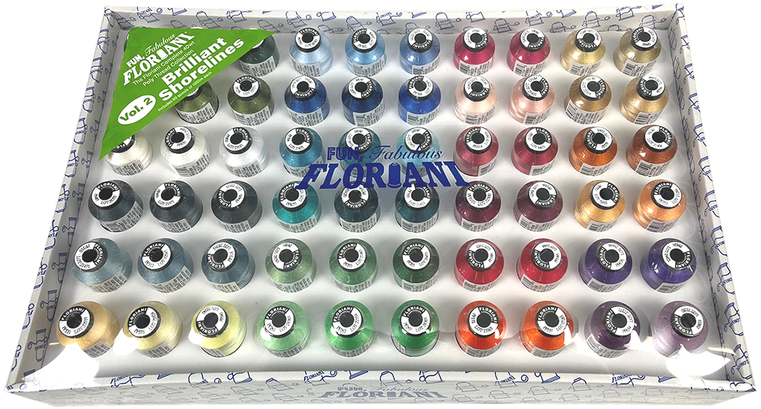 Floriani Brilliant Shorelines 60-Spool Embroidery Thread Set — Volume 2