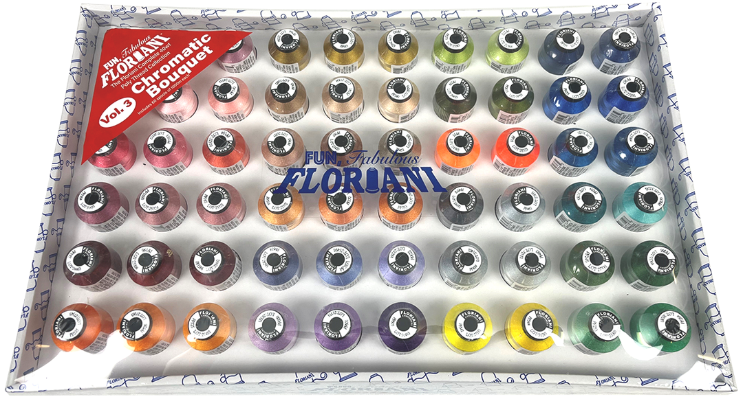Floriani Chromatic Bouquet 60-Spool Embroidery Thread Set — Volume 3