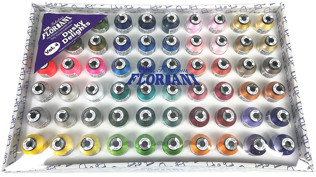 Floriani Dusky Delights 60-Spool Embroidery Thread Set — Volume 4