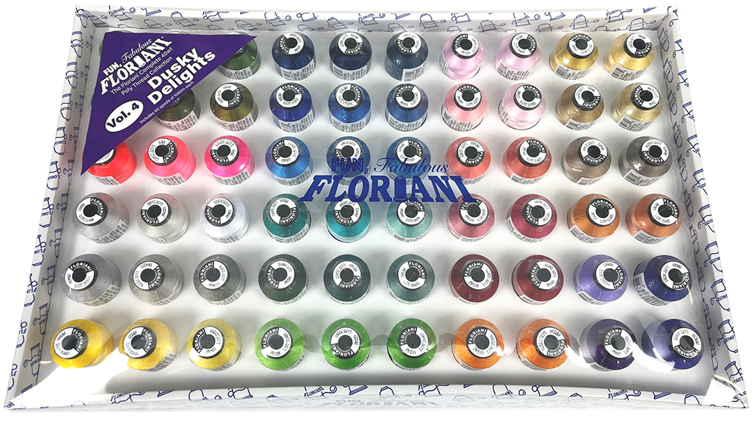 Floriani Dusky Delights 60-Spool Embroidery Thread Set — Volume 4