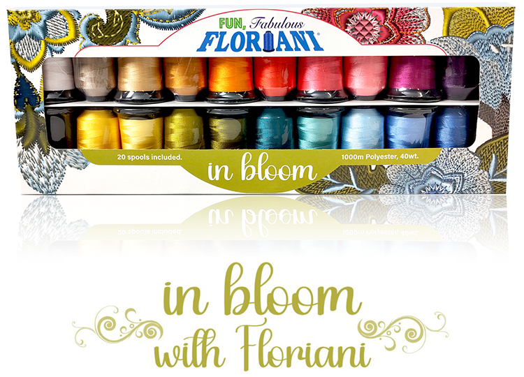 Floriani In Bloom 20-Spool Embroidery Thread Set