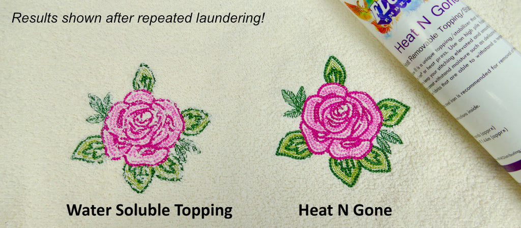 Floriani Heat N Gone Topping — 10" × 100 yd — manufacturer detail 2