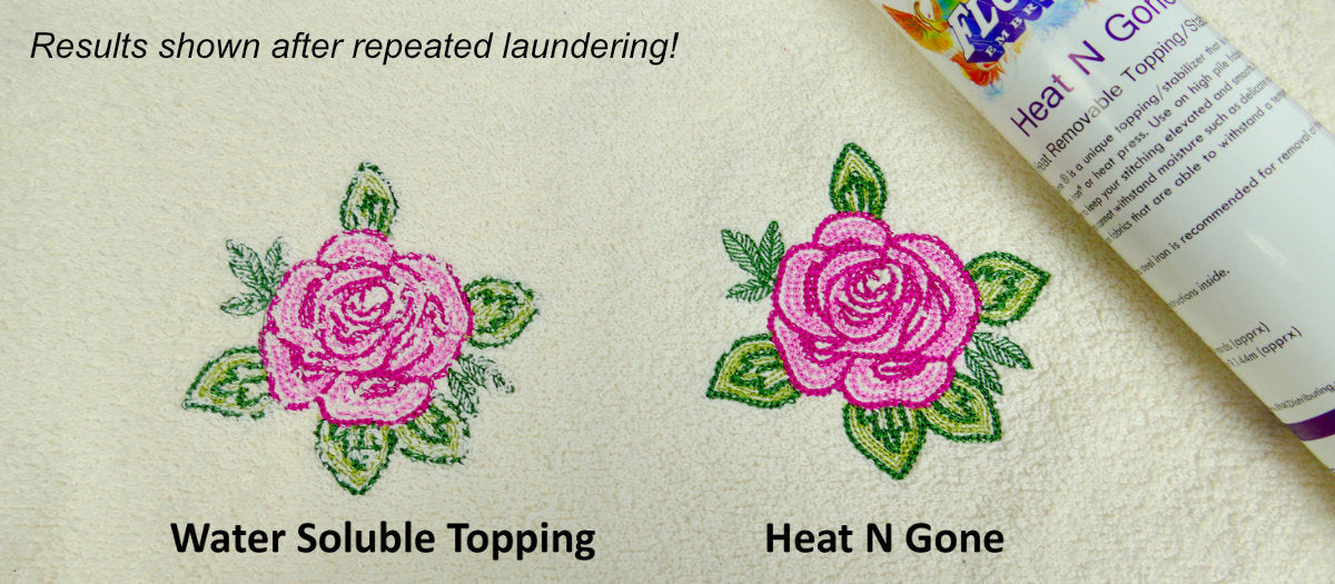 Floriani Heat N Gone Topping — 10" × 100 yd — manufacturer detail 2
