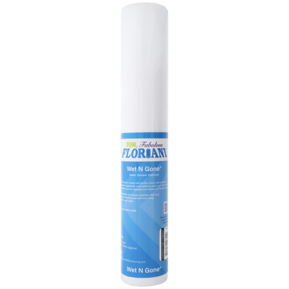 Floriani Wet N Gone Water-Soluble Stabilizer — 15" × 10 yd package shown