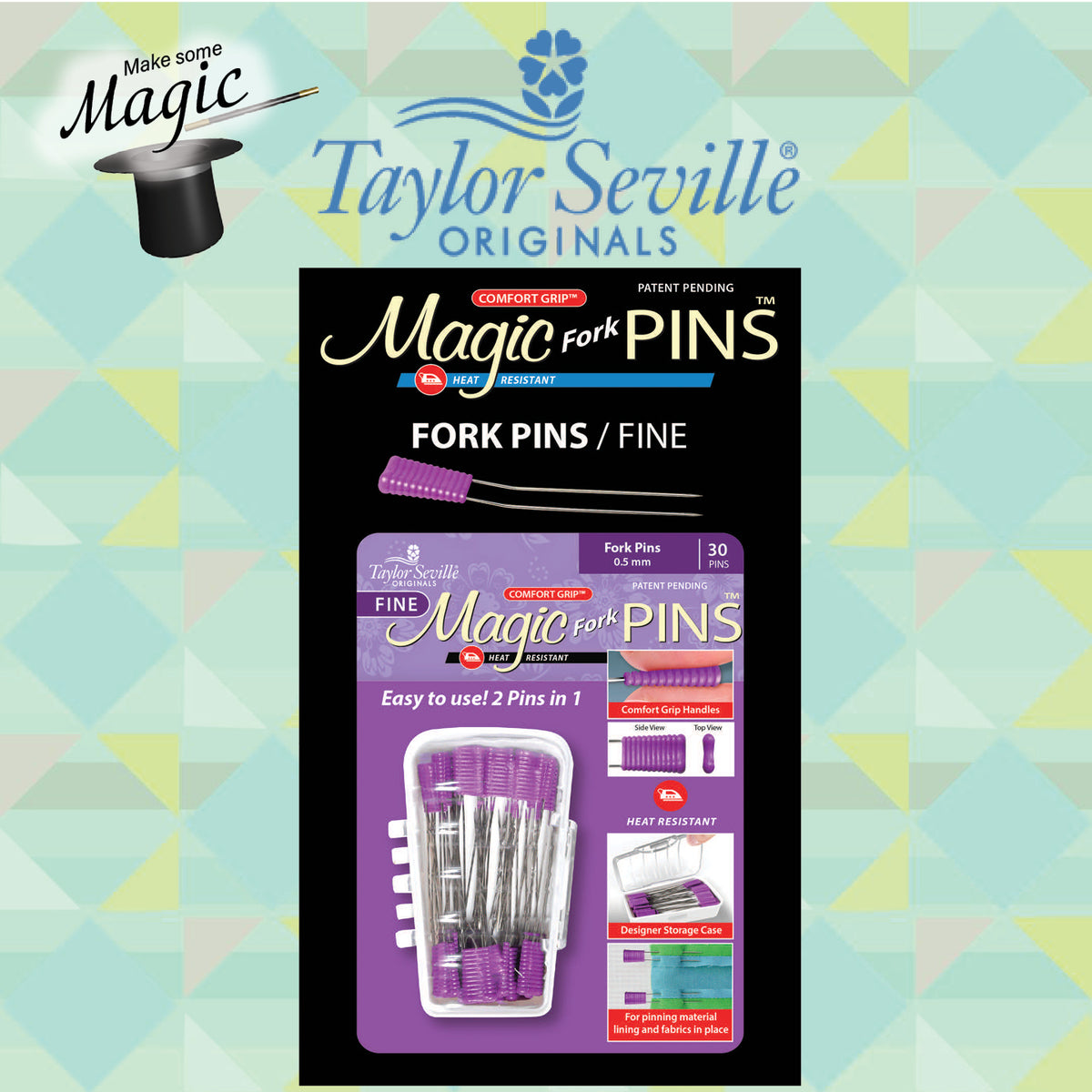 Taylor Seville Magic Pins Fork Fine — manufacturer product view 1