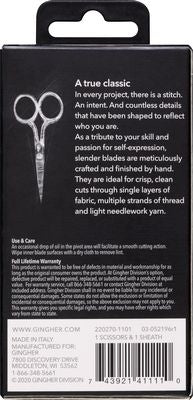 Gingher 4in Embroidery Scissors — product view 2