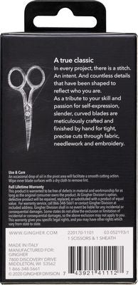 Gingher 4in Curved Blade Embroidery Scissors — product view 2