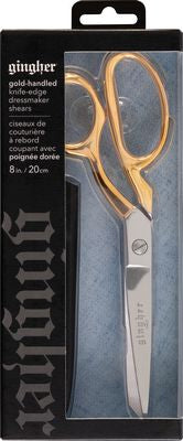 Gingher 8 in Knife Edge Gold Hdl — product view 1
