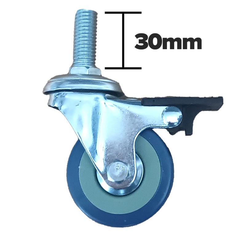 Grace caster showing 30 mm mounting stem