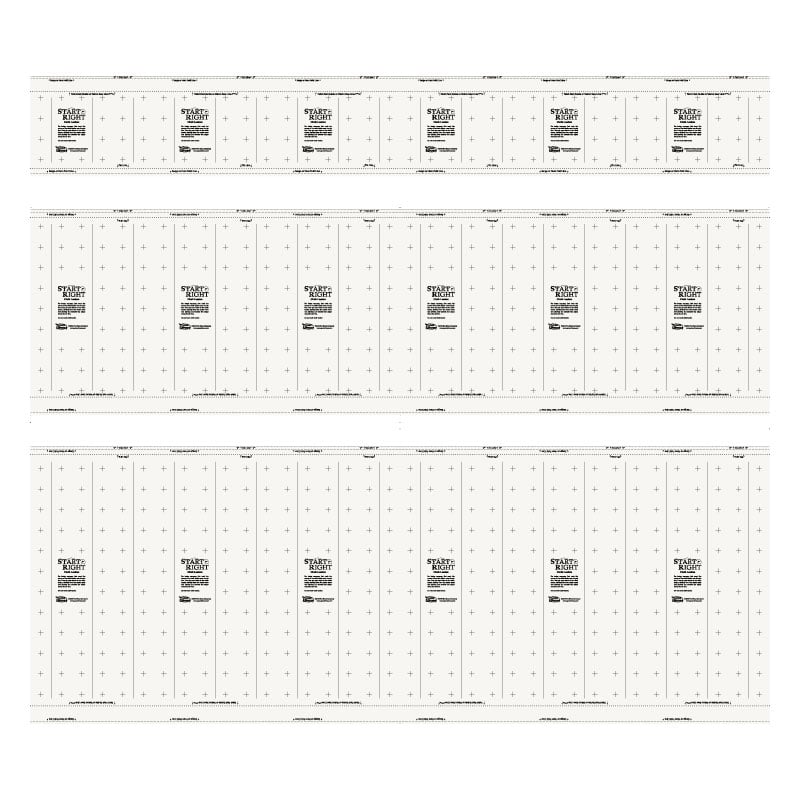 Grace cloth leader fabric showing printed alignment and pinning guides