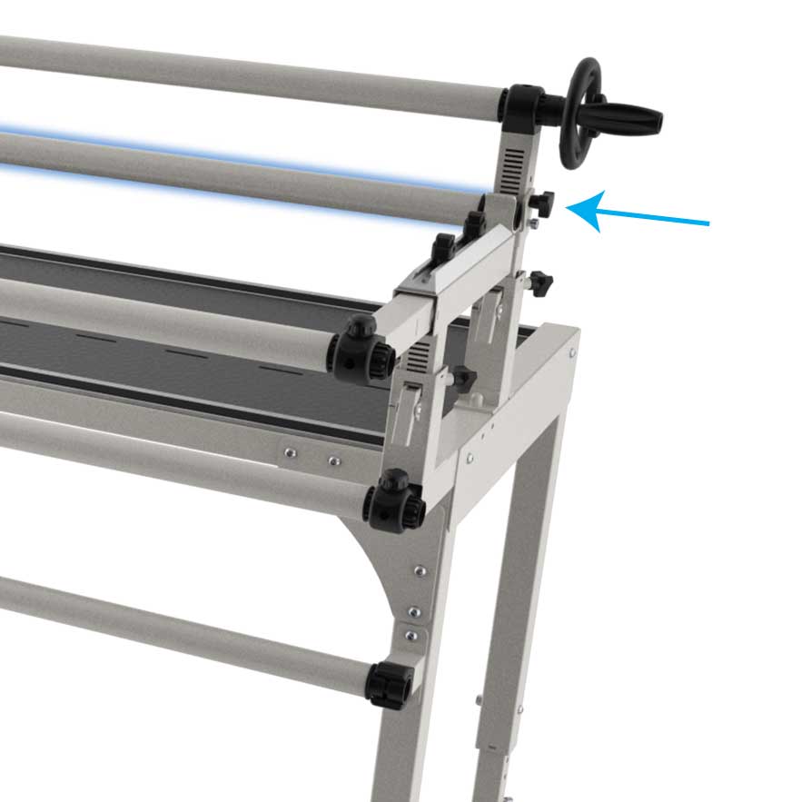 Grace Company Continuum II Idler Rail — idler rail position on the Continuum frame