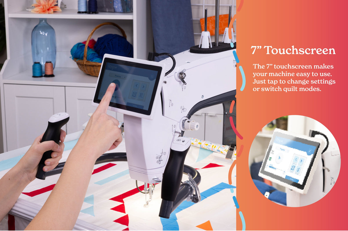 Grace Company Q’nique 16X Elite Longarm Quilting Machine — 7-inch touchscreen