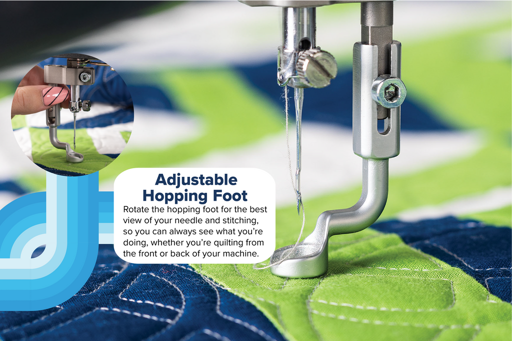 Grace Company Q’nique 19X Elite Longarm Quilting Machine — quilting foot