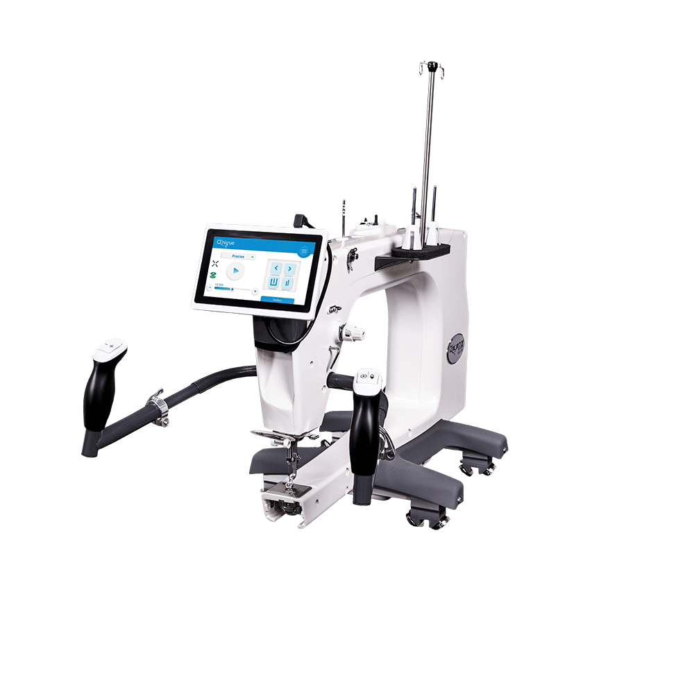Grace Company Q’nique 21X Elite Longarm Quilting Machine — machine with front handles
