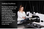 Grace Company Q’nique 21X Elite Longarm Quilting Machine — machine in use
