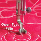 Grace Company 3-Piece Q'nique Hopping Foot Set (SM15,16,19,21) — open-toe foot in use