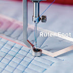 Grace Company 3-Piece Q'nique Hopping Foot Set (SM15,16,19,21) — ruler foot in use