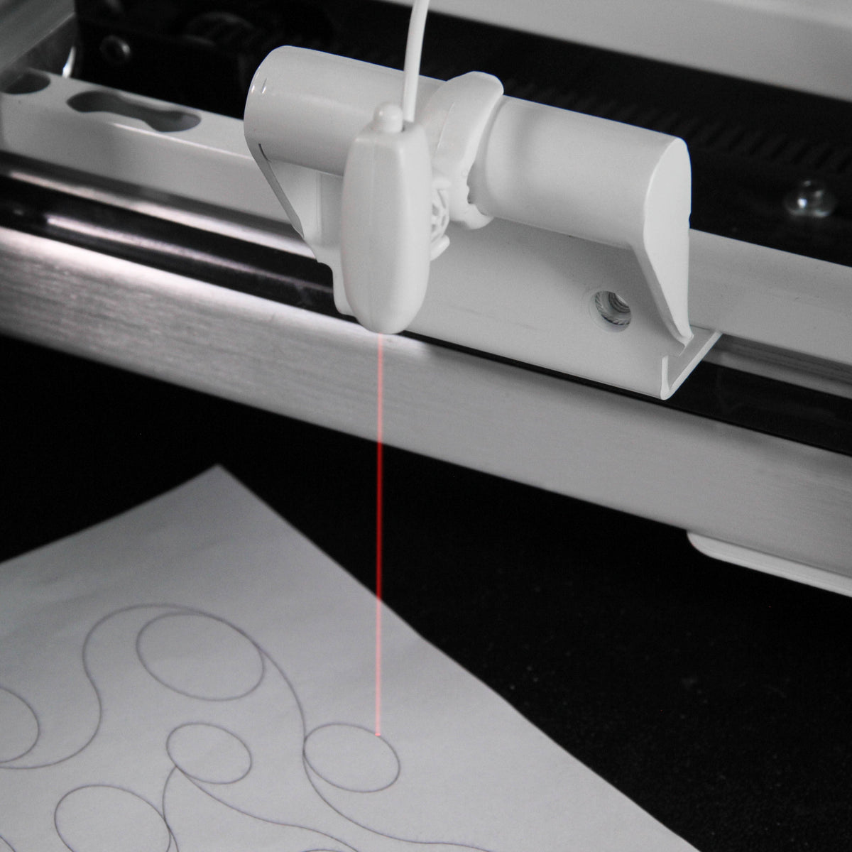 Grace Company Q'nique Sewing Machine Laser — laser mounting detail