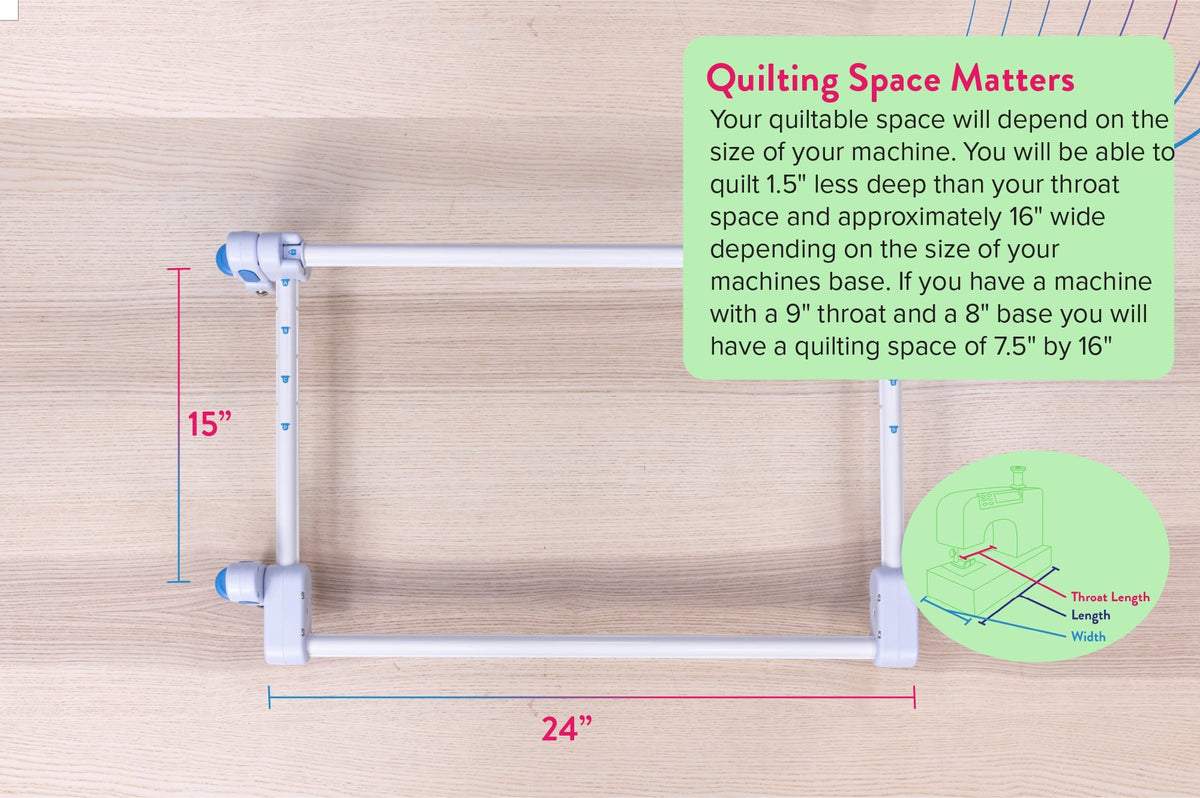 Grace Company The Hummingbird — hoop working-area dimensions