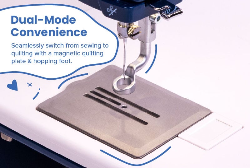 Grace Company Little Rebel Sewing and Quilting Machine — sewing and quilting modes