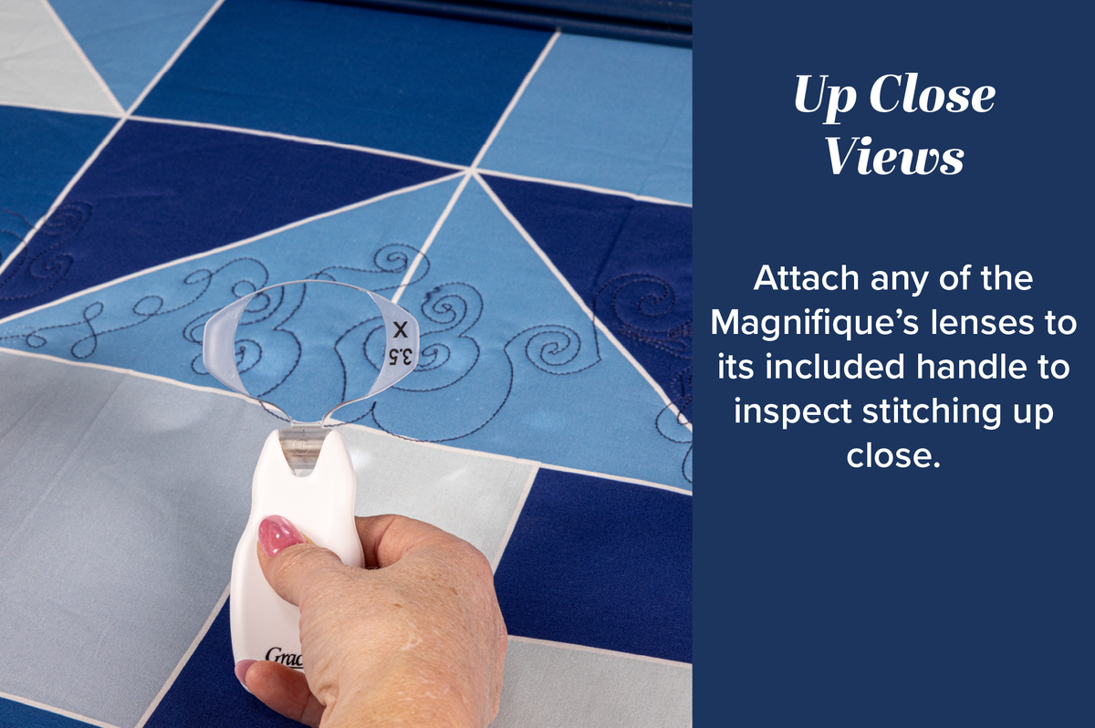Grace Company Magnifique Magnifying Glass — handheld inspection of stitching