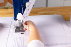 Grace Company Magnifique Magnifying Glass — magnifier installed at the needle
