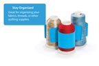 Grace Company Mini Quilt Clips (1.5” Diameter) — blue mini clips organizing thread