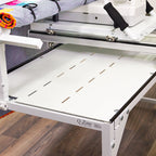 Grace Company Q-Zone Hoop-Frame Table Inserts — white Hoop-Frame inserts installed